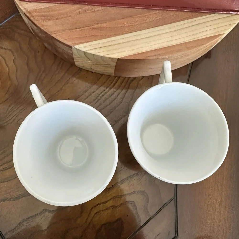 Jorge Arche Arte Casa Collection Espresso Cups‎ Saucer Set Multicolor Box Signed